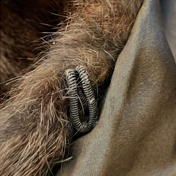 Dunlap Clothes Shop Cincinnati Vintage Mahogany Mink Fur Stole Medium Large - Picture 13 of 14